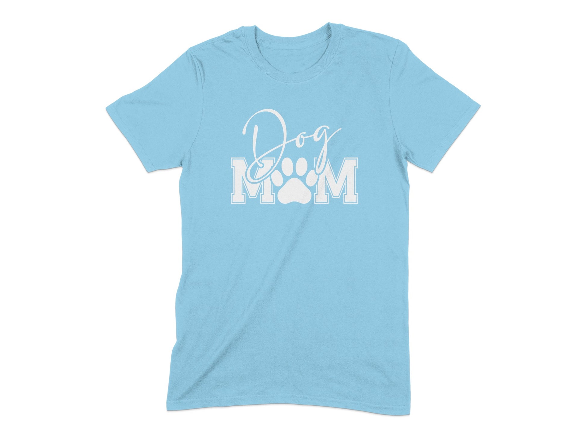Dog Mom Graphic Design Blue T-shirt Clothing product