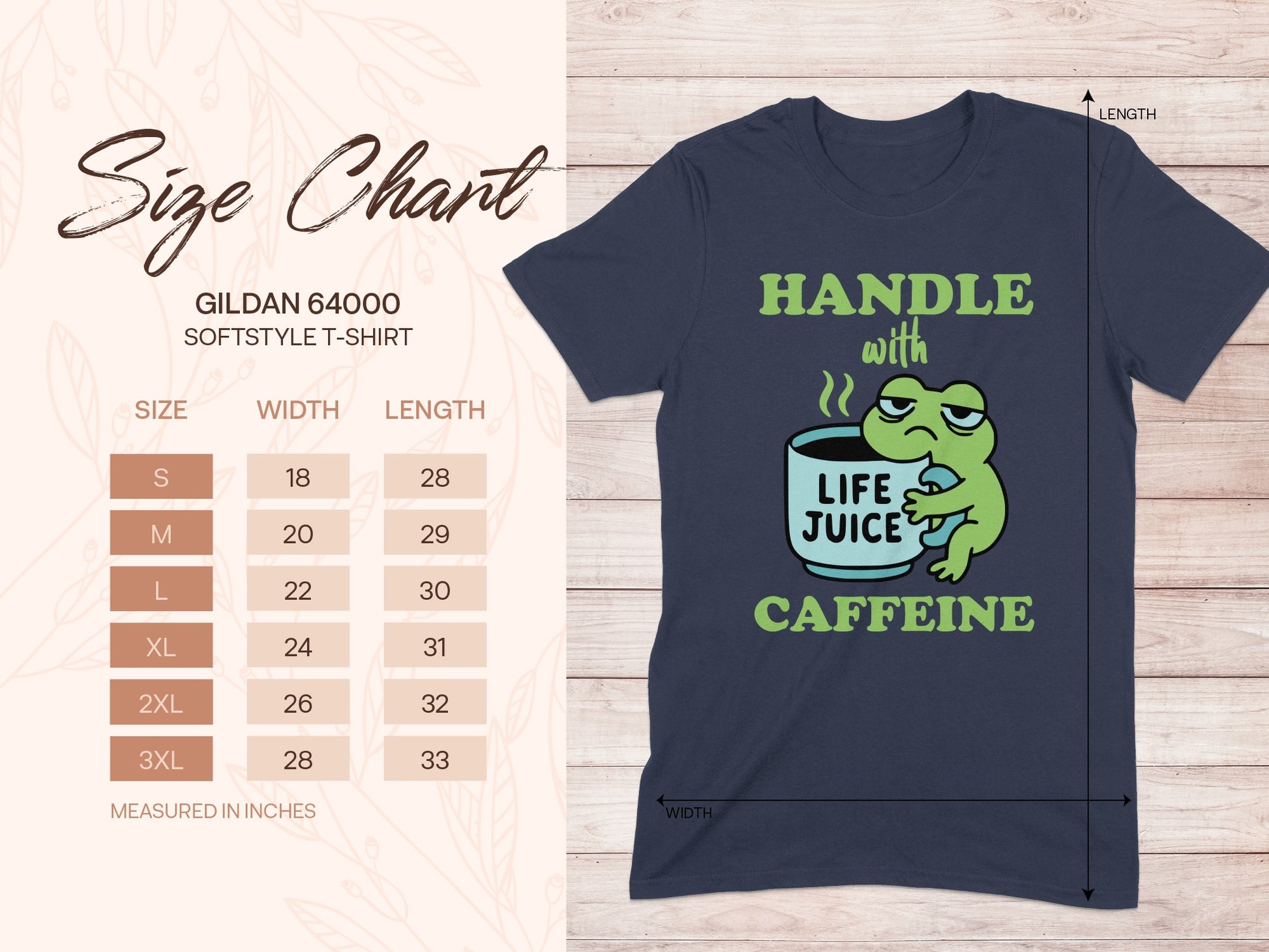 Handle with Life Juice Caffeine t-shirt product type