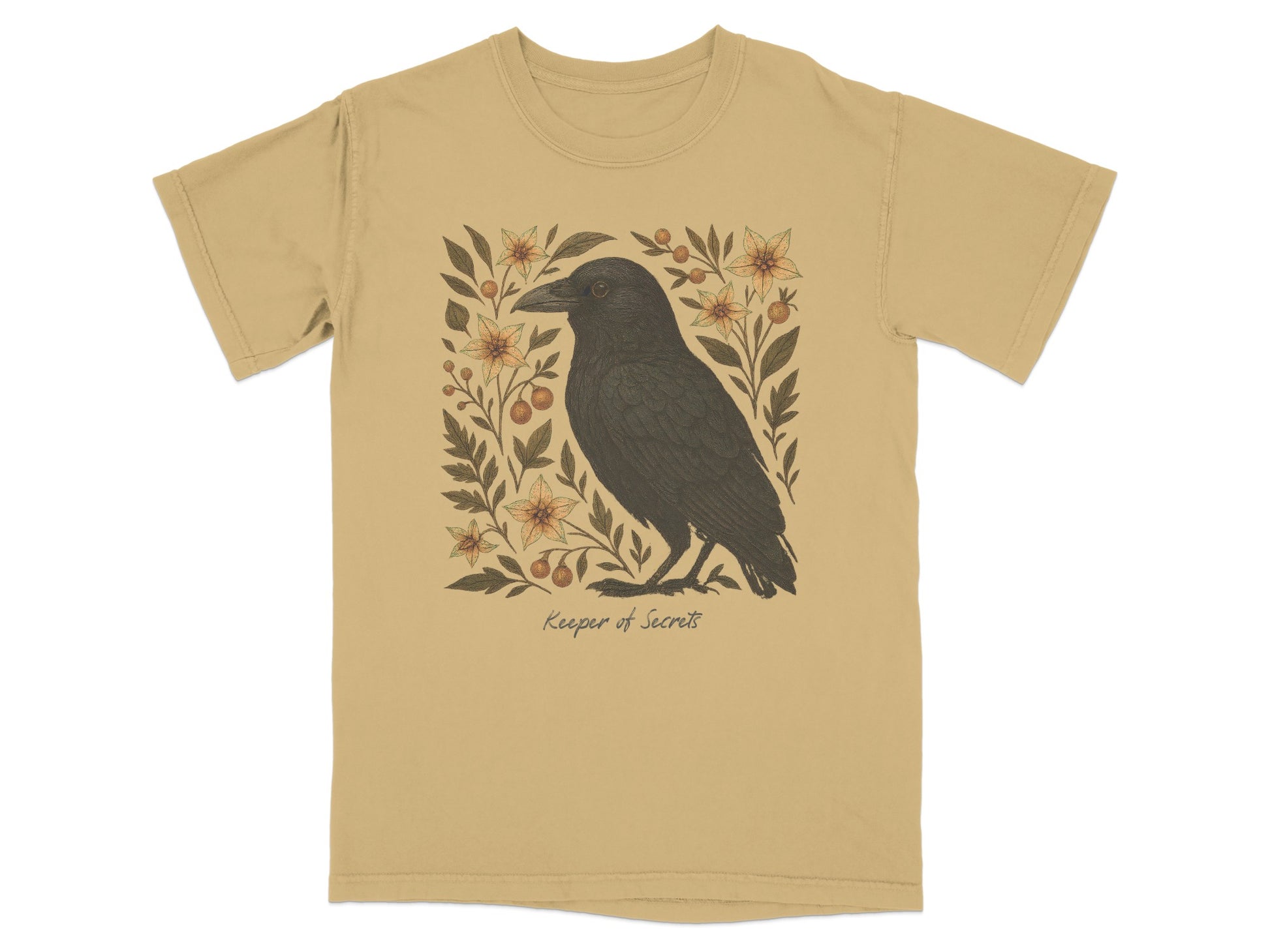 Keeper of Secrets Crow Art Graphic T-Shirt product type