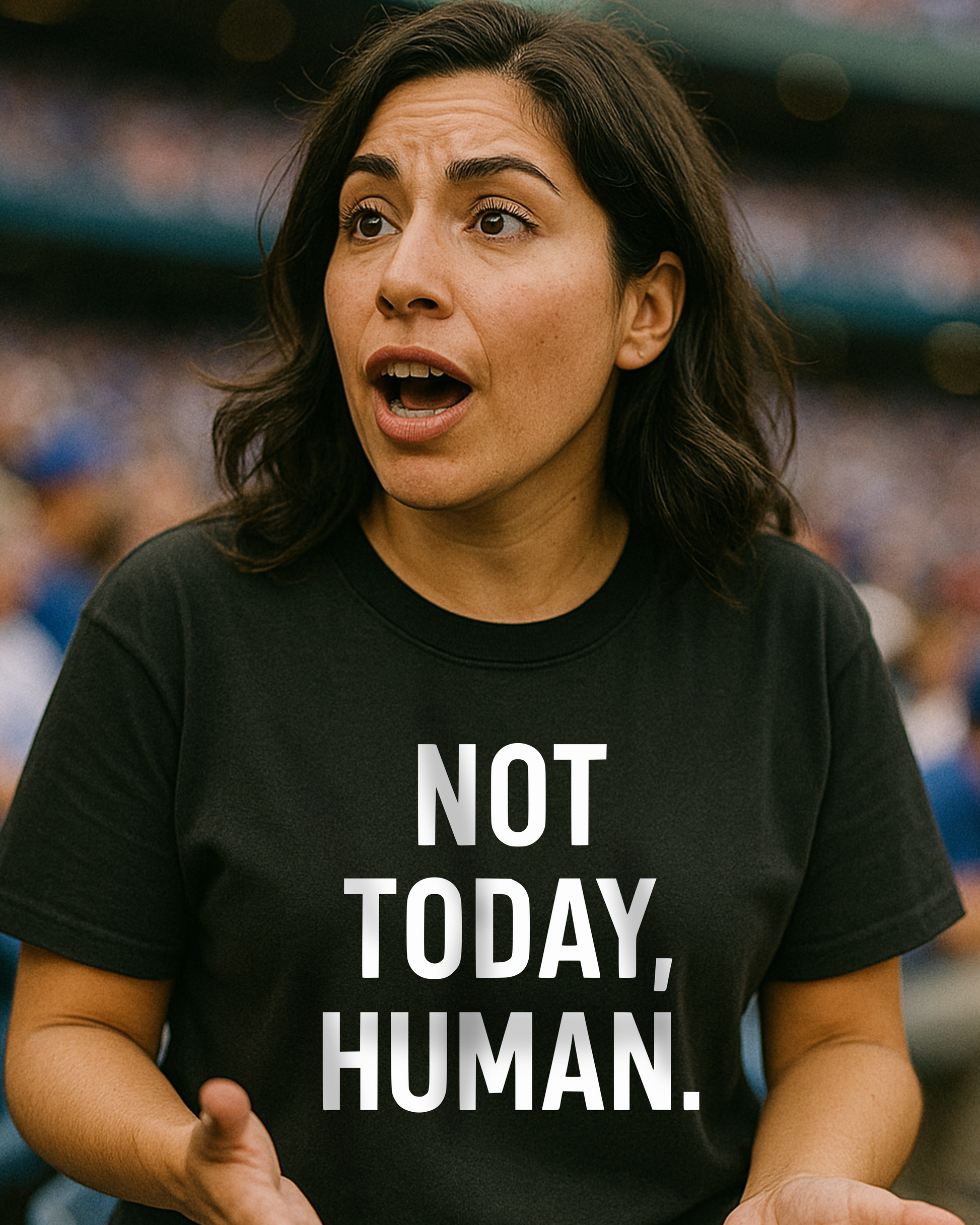 Snarky Not Today Human Statement Graphic T-Shirt