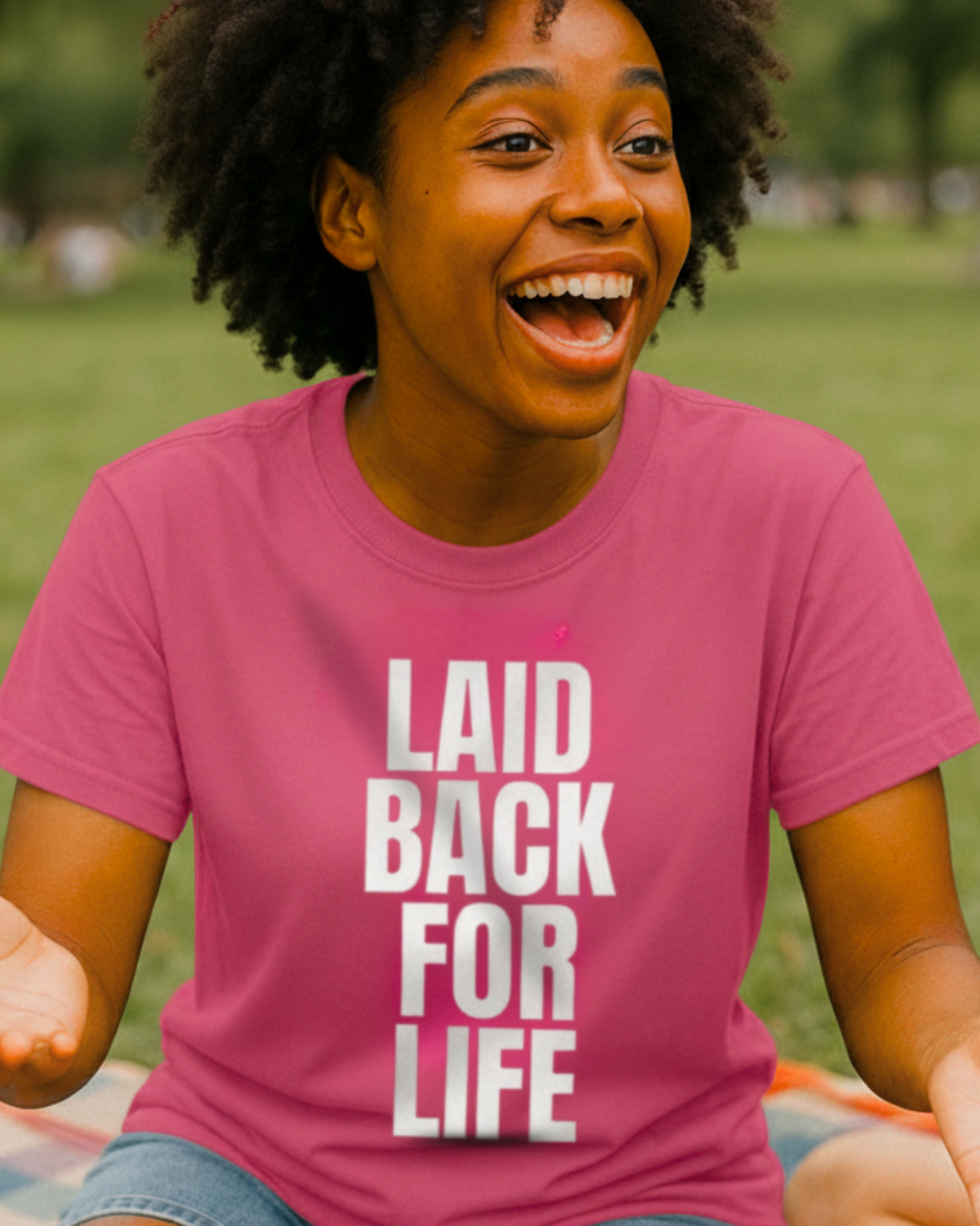 Laid Back For Life Graphic T-Shirt