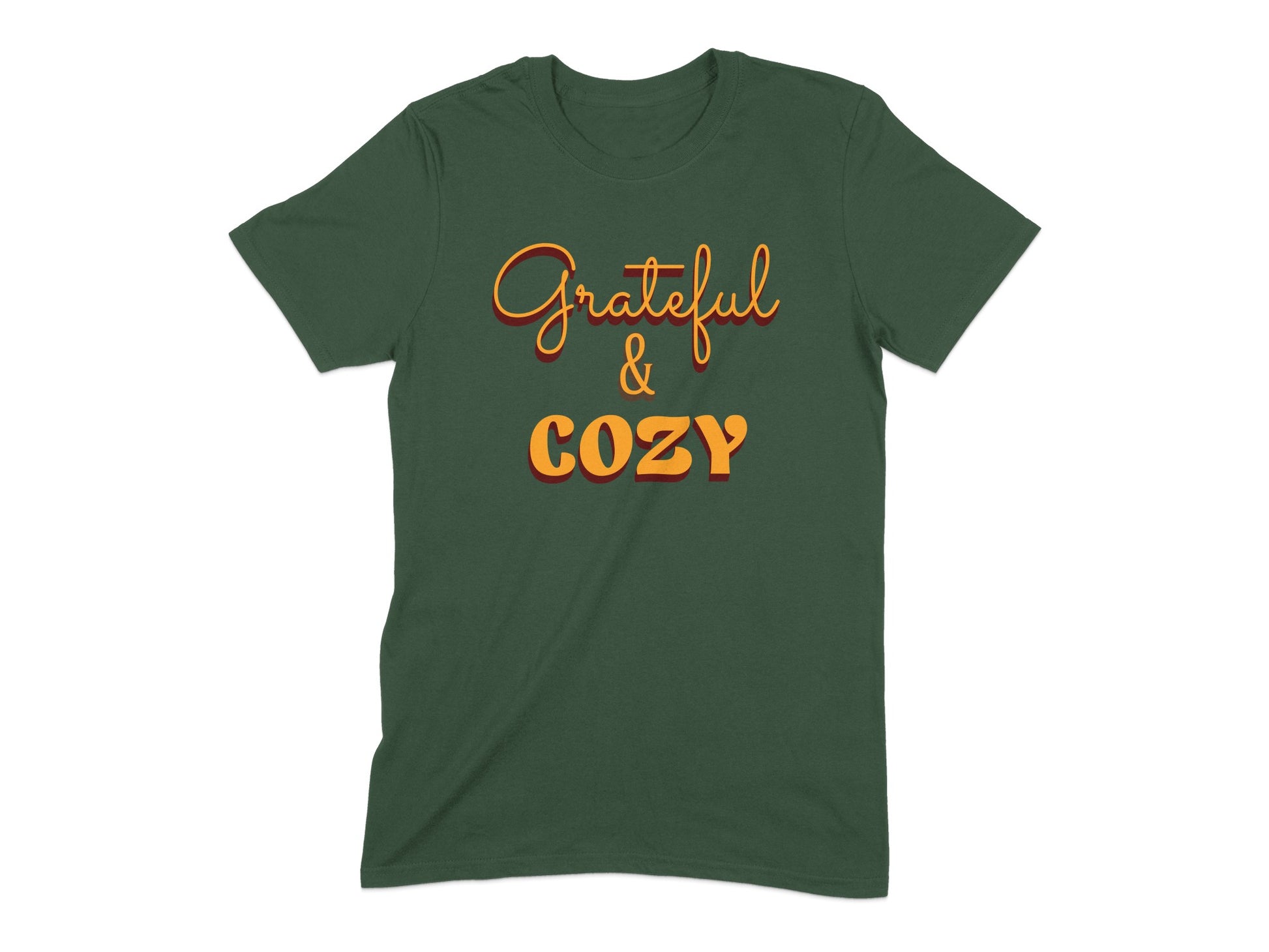 Grateful and Cozy Graphic Printed T-Shirt product type