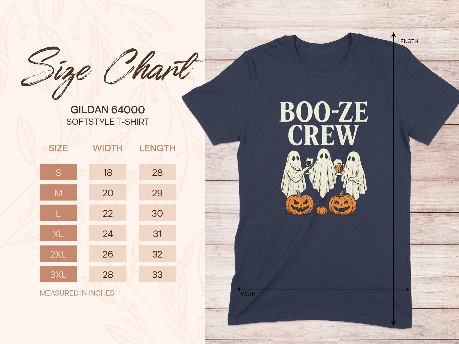Boo-ze Crew Halloween Themed T-Shirt product type