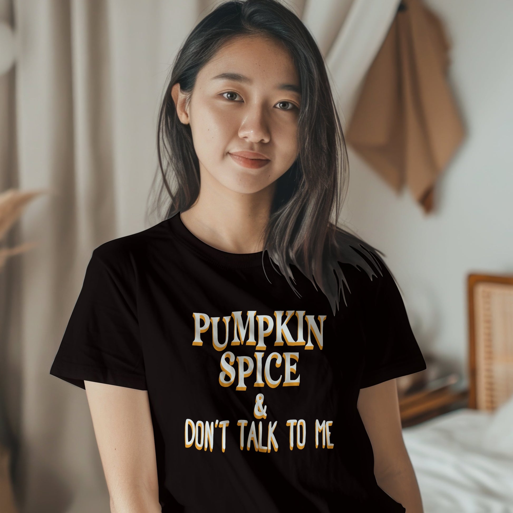 Pumpkin Spice and Don't Talk to Me Fall Holiday T-Shirt