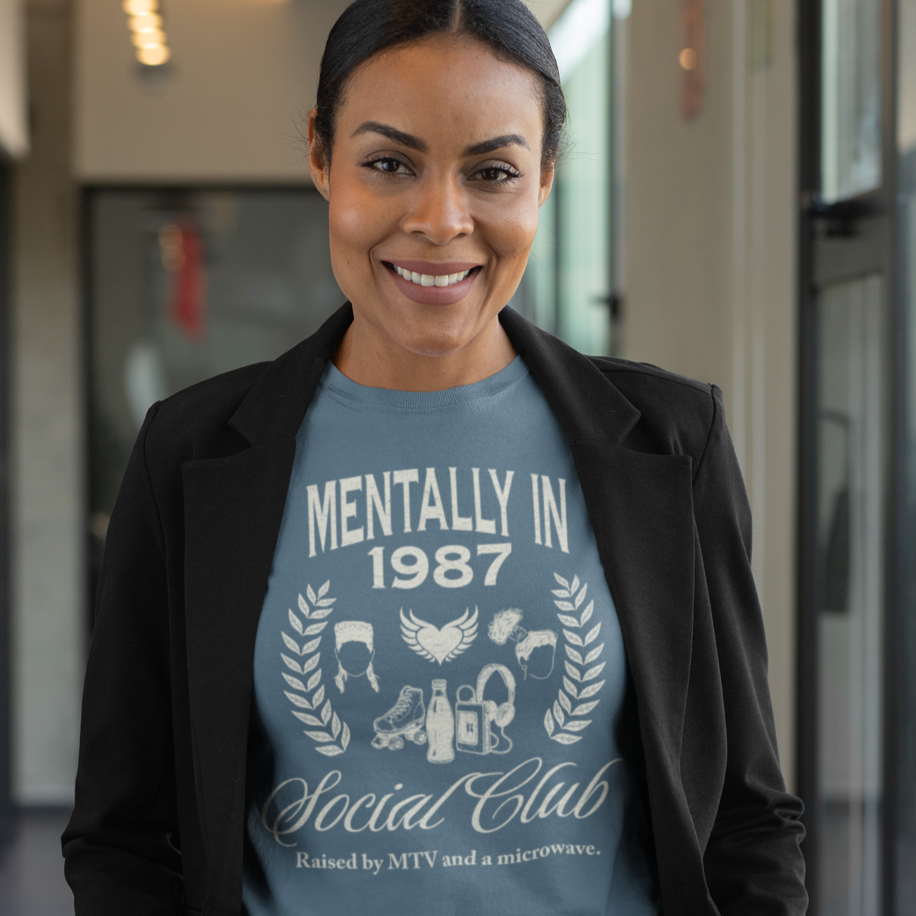 Social Club T-Shirt 1987, Funny Gen X Graphic Tee, 80s Kids, XS-Plus Size