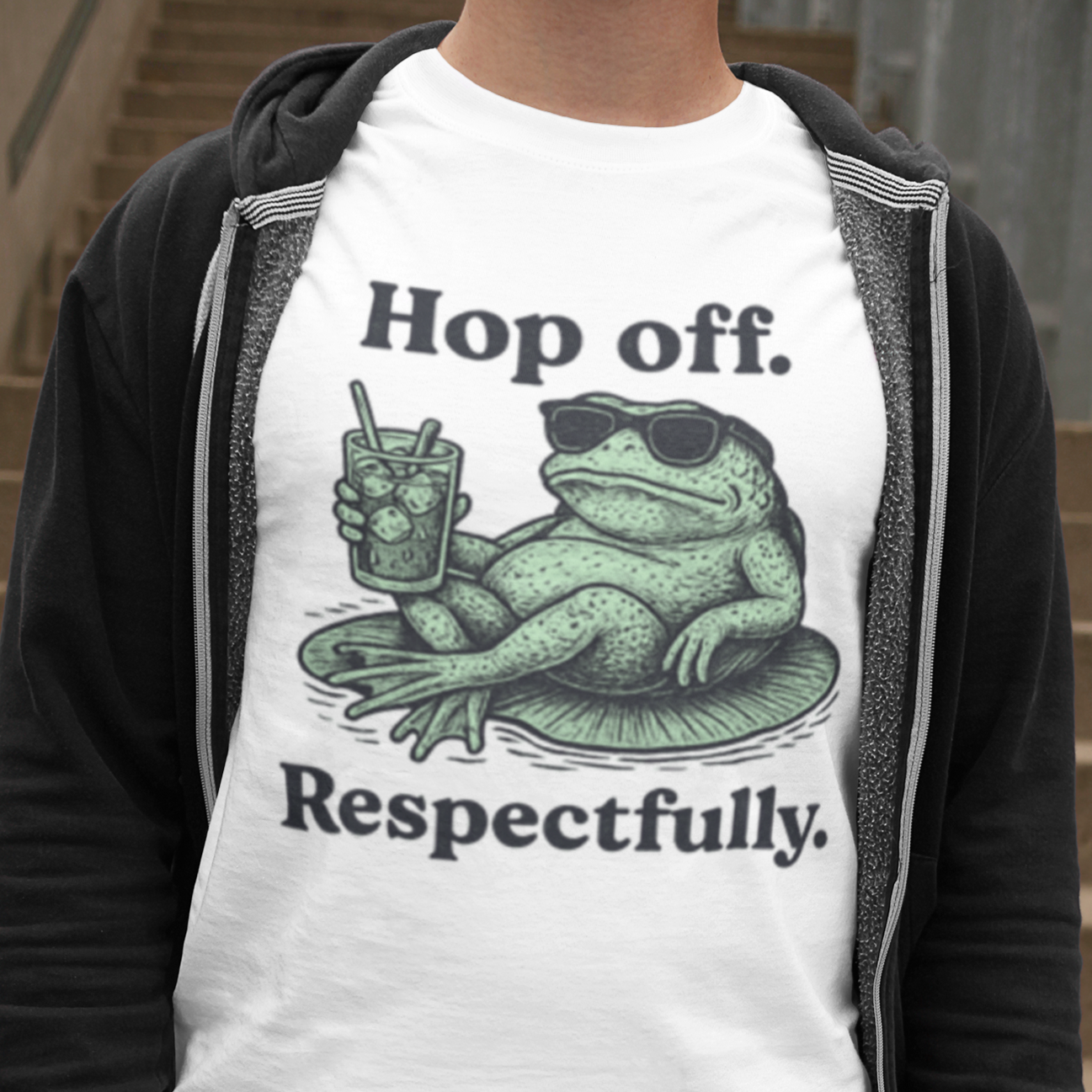 Funny Frog Quote Unisex Softstyle T-Shirt