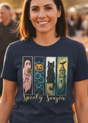Spooky Season Design Graphic Halloween T-Shirt